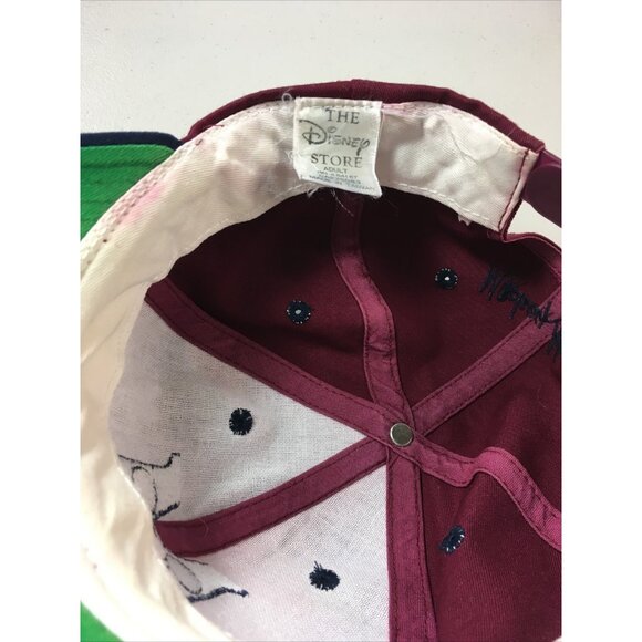 Disney  Vintage Mickey Mouse Embroidered Logo Snapback Hat Burgundy Disney Hat - Picture 10 of 12